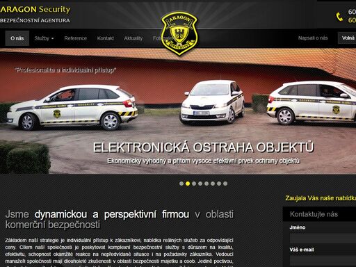 aragon security s.r.o. - bezpečnostní agentura. jsme firma zaměřená na komerční bezpečnost. základem naší strategie je individuální přístup k zákazníkovi a nabídka reálných služeb za odpovídající ceny.