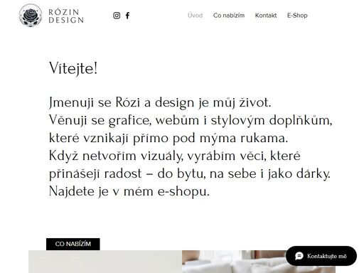 rózin design - profesionální grafický design a online marketing pro živnostníky a malé firmy. nabízíme zakázkové produktové fotografie, reklamy na sociální sítě, tvorbu webových stránek, newsletterů a vizitek. naučte se pracovat s ai prostřednictvím našich kurzů. posuňte svůj byznys na vyšší úroveň s našimi komplexními službami, včetně optimalizace webových stránek, designu pro e-shopy a personalizovaných grafických balíčků. kontaktujte nás a objevte nové možnosti pro váš online svět.