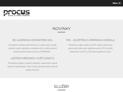 pneu&autoservis procus se nachází ve městě ostrava poruba a nabízí kompletní péči o vůz - autoservis, pneuservis, prodej pneumatik, geometrie, stk.