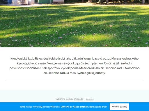 kynologický klub rájec-jestřebí působí jako základní organizace č. 10101 moravskoslezského kynologického svazu. věnujeme se výcviku psů všech plemen. cvičíme jak základní poslušnost (socializaci), tak sportovní výcvik podle mezinárodního zkušebního řádu, národního zkušebního řádu a řádu kynologické jednoty.
