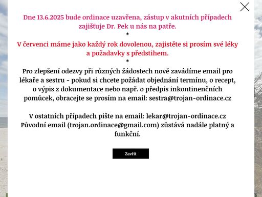 mudr. lubomír trojan - praktický lékař pro dospělé:
zajišťujeme diagnostickou, léčebnou a preventivní péči, včetně odběrů krve a biologického materiálu na rozbory. 