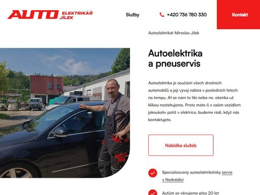 specializovaný autoelektrikářský servis autoelektrikář miroslav jílek v nedvědici u brna. autům se věnujeme 23 let.