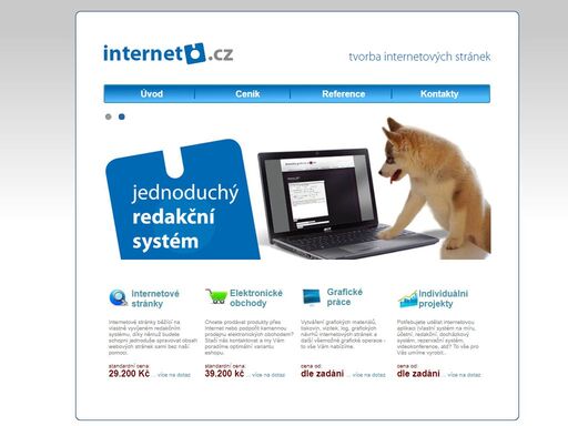 vytváříme webové stránky na míru, profesionálně a kvalitně. zároveň se od interneto.cz můžete spolehnout na dobrou cenu.