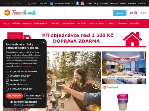 na našich stránkách najdete široký výběr termohrnků. tím však nabídka nekončí. podívejte se na další designové výrobky jako jsou konvice, termosky a další.