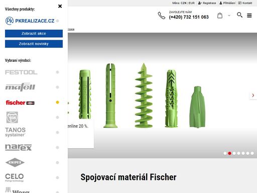 e-shop fischer hmoždinky a kotvy, kotevní systém, objímky, lepidla, malty, šrouby, vruty či jiný spojovací materiál v profi kvalitě. univerzální použití.