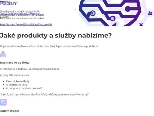 praut s.r.o.: odborníci na integraci umělé inteligence do firem. zvyšte efektivitu a inovujte své podnikání s našimi ai řešeními.