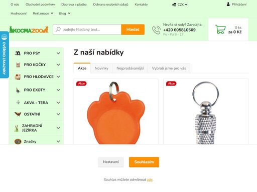chovatelské potřeby, akvaristika