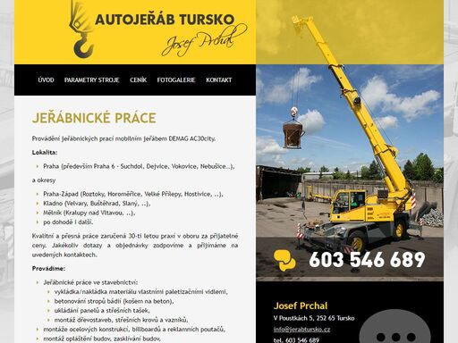 komplexní jeřábnické práce praha a okolí (roztoky, horoměřice, kralupy, velvary, kladno, slaný). kvalitní a přesné jeřábnické práce jeřábem demag ac30.