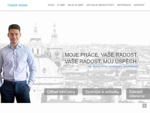 pomáhám lidem prodat/pronajmout jejich byty, domy, komerční nemovitosti nejen v praze. své klienty provádím celým procesem prodeje od určení nejvyšší ceny až po vložení vkladu na katastr.