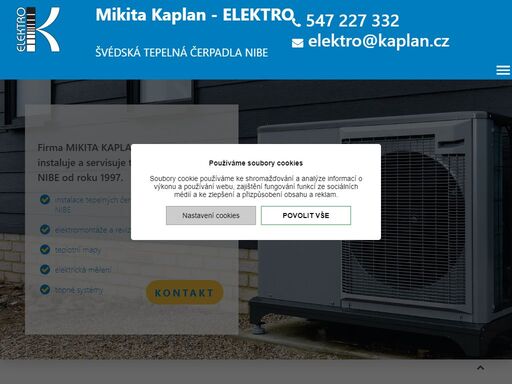realizujeme nejprodávanější tepelná čerpadla švédského výrobce nibe
