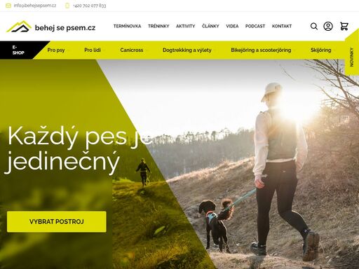 běhej se psem – vybavení pro canicross, dogtrekking, bikejöring a další psí sporty. pořiďte si kvalitní postroje, vodítka a doplňky pro aktivní život se psem!