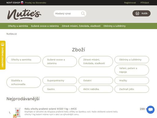 nejčerstvější ořechy a sušené ovoce. lyofilizované ovoce, zdravé potraviny a superpotraviny. obrovský výběr, top kvalita a skvělé ceny. novinky za akční ceny!