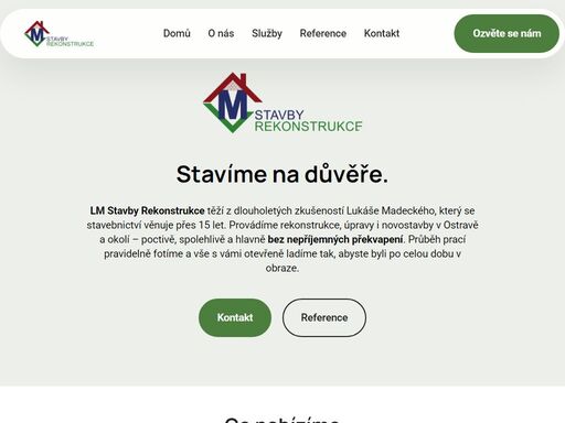 stavební firma z těrlicka. rekonstruujeme byty, domy a interiéry v ostravě, havířově, karviné a okolí. férově, poctivě a bez komplikací.