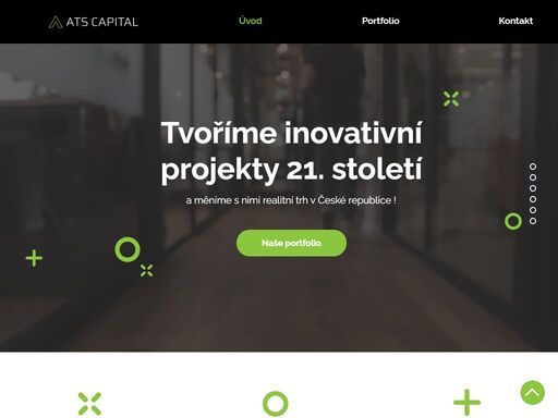 jsme ats capital. tvoříme inovativní projekty 21. století a měníme s nimi realitní trh v české republice. 