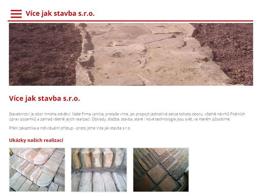 realizace staveb, realizace zahrad, dlažby a obklady