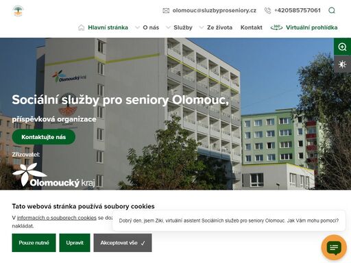 vítejte na stránkách sociálních služeb pro seniory olomouc, příspěvkové organizace. již od roku 1954 pro vás i vaše blízké poskytujeme sociální služby. 