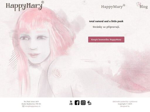 happymary je žena s duší něžné romantičky, ale i rebelky, které už dávno bylo třicet. na její pleti to ovšem není téměř znát. přirozená kosmetika.