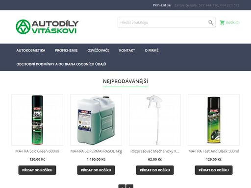 prodej autokosmetika ma-fra, tažná zařízení, nosiče kol