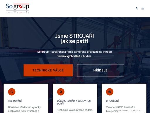 sogroup s.r.o. - výroba technických válců a patek pro dřevostavby
