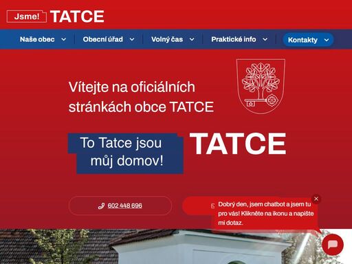 oficiální stránky obce tatce