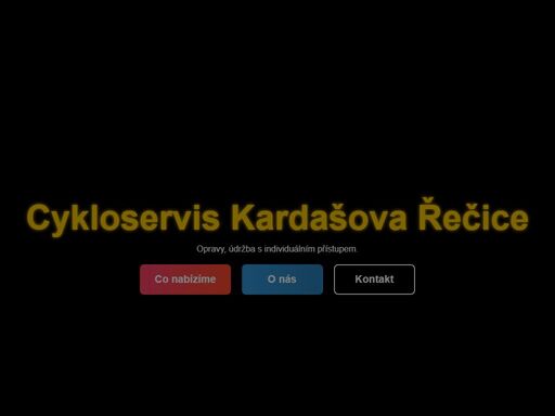 cykloservis michálkovi v kardašově řečici - opravy a servis jízdních kol