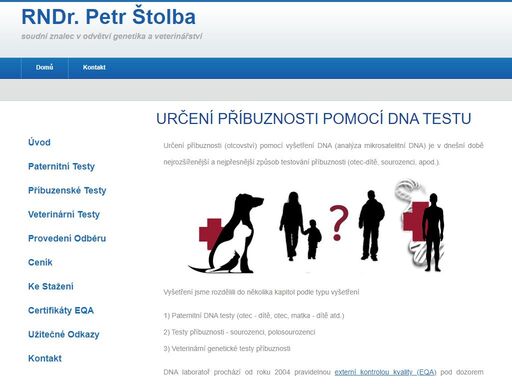 paternitní testy, veterinární testy