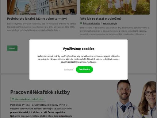 poliklinika ipp s.r.o. provozuje specializované zdravotnické polikliniky po praze. komplexní ambulantní péče v moderních ordinacích je hrazena ze zdravotního pojištění. blanická 553/16, vinohrady, 120 00 praha 2