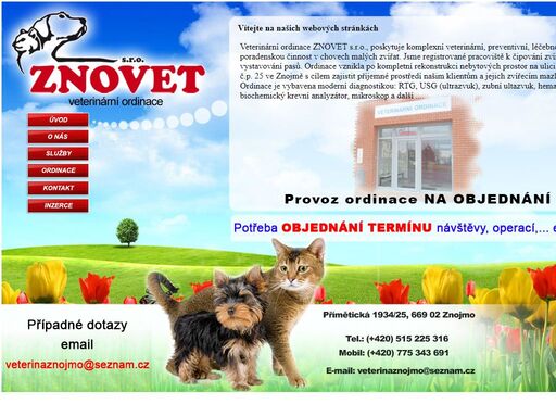 veterinární ordinace ve znojmě - poskytuje komplexní veterinární, preventivní, léčebnou a poradenskou činnost v chovech malých zvířat. jsme registrované pracoviště k čipování zvířat a vystavování pasů. ordinace vznikla po kompletní rekonstrukci nebytových prostor na ulici přímětická č.p. 25 ve znojmě s cílem zajistit příjemné prostředí našim klientům a jejich zvířecím mazlíčkům.  