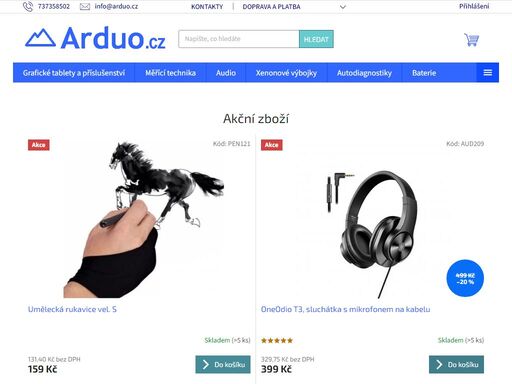arduo s.r.o. - dovozce a distributor. v oblasti audio, pc příslušenství, auto diagnostik, grafických tabletů pro českou a slovenskou republiku.