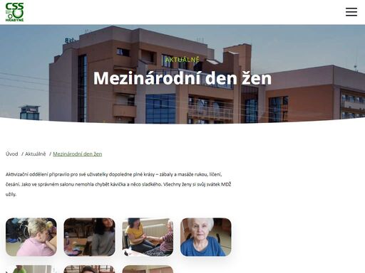 posláním css hrabyně je prostřednictvím pobytové sociální služby poskytovat podporu a pomoc občanům s tělesným postižením starším 18 let, kteří mají sníženou soběstačnost, a jejichž životní situace vzhledem k těžkému tělesnému postižení vyžaduje pravidelnou pomoc jiné fyzické osoby.