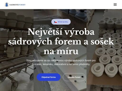 vyrábíme sádrové formy na míru pro porcelán, keramiku a reklamní předměty. rychlost, preciznost a kvalita – kontaktujte nás - sádrovéformy.cz