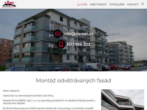 skleněné fasády, formátování desek na cnc strojích, údržba bytového fondu, rekonstrukce objektů praha