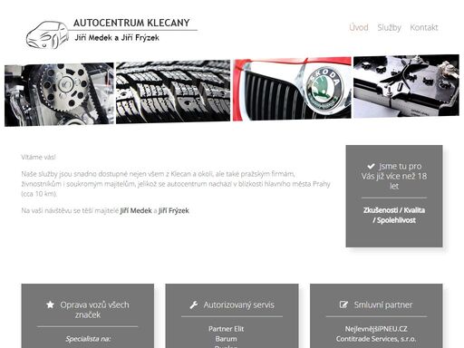 autocentrum klecany - servis pro vaše auto. nabízíme kompletní servis osobních automobilů a prodej příslušenství. zajišťujeme stk a emise, seřizování, výměny olejů a výfuků, přezutí a opravy kol, výměny baterií atd.
