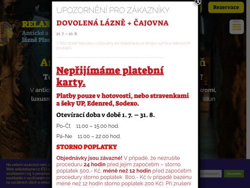vychutnejte si privátní wellness a načerpejte novou energii. navštivte antické a egyptské lázně plzeň, kde na vás čeká slaný bazén, vířivka a sauna.