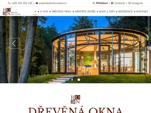 firma hon okna, dveře s.r.o. se specializuje na eurookna, dřevěná okna, kastlová okna, špaletová okna, dřevohliníková eurookna, dřevěné vchodové, posuvné, francouzské a terasové dveře.