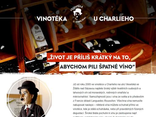 vinotéka s bohatou nabídkou lahvových, archivních a přívlastkových vín