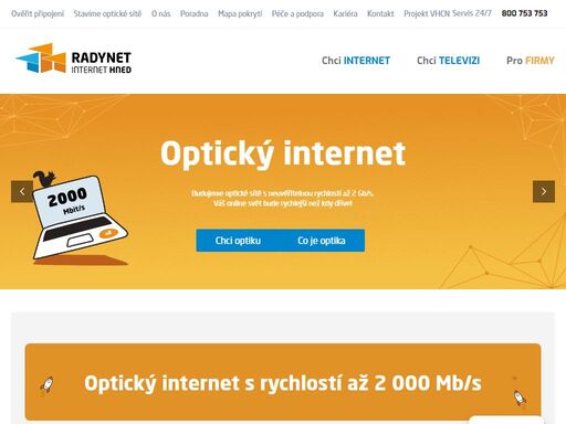 s radynet internet hned získáte vynikající rychlost a spolehlivost internetového připojení. nabízíme širokou škálu tarifů a výhody pro každého,
