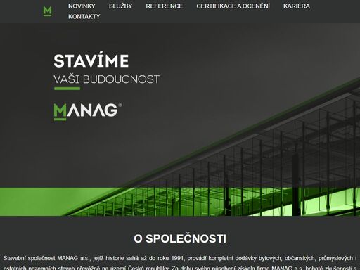 stavíme vaši budoucnost tradice spojená s odborností, kvalitou nabízených služeb a individuálním přístupem k zákazníkům i jednotlivým projektům, to je manag, a.s.. stavební společnost, jejíž historie sahá až do roku 1991, provádí kompletní dodávky bytových, občanských, průmyslových i ostatních pozemních staveb převážně na území české republiky. v zahraničí má zkušenosti s výstavbou zejména v srn, […]