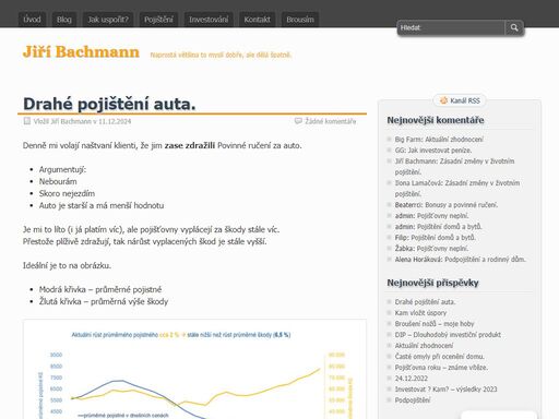 na blogu jsou příspěvky ze všech kategorií řazené podle času. jedná se o všehochuť z celého webu.