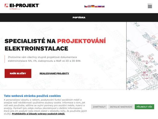 elektroinstalace a elektromontáže v jihočeském kraji provádí ei - projekt s.r.o. české budějovice. prohlédněte si nabídku našich služeb.