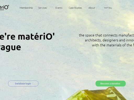 the space that connects manufacturers, architects, designers and innovators with the materials of the future.


