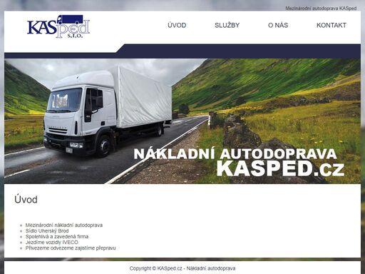 nákladní autodoprava kasped.cz