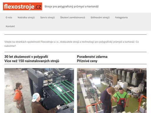 vítejte na stránkách společnosti flexostroje s.r.o., dodavatele strojů a technologií pro polygrafický průmysl a kartonáž. co nabízíme?