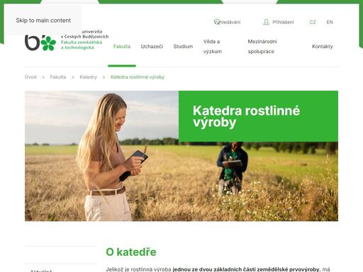 fzt ju poskytuje vysokoškolské vzdělání ve všech stupních studia. fakulta také intenzivně spolupracuje s podnikatelským sektorem v oblasti poradenství a smluvního výzkumu.