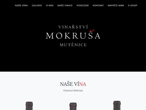 vinařství mokruša mutěnice. jsme malé, rodinné vinařství z velké vinařské obce mutěnice na slovácku. výrobce vína oceněný titulem salon vín české republiky.