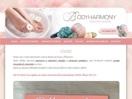 suchá pedikúra a masáže říčany - salon bodyharmony 