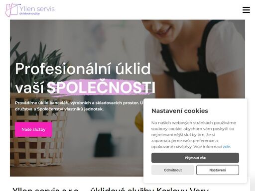 naší hlavní činností je úklid a správa budov. úklid sociálních zařízení, kanceláří, doplňování hygienických potřeb a úklid výrobních hal.