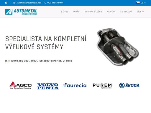 specialista na kompletní výfukové systémy