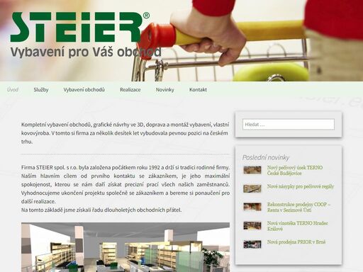 projektování, dodávky a realizace zařízení pro obchody, vlastní kovovýroba, doprava, montáž vybavení obchodů
