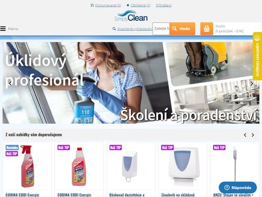 e-shop s úklidovou technikou a chemií pro profesionály i domácnosti.